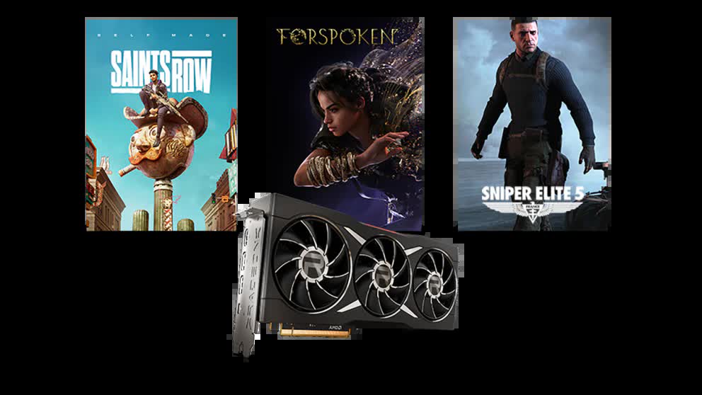 AMD Raise The Game promo bundles Forspoken, Saints Row, and Sniper Elite 5 with select graphics cards