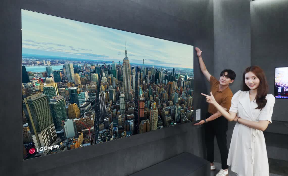 LG Display unveils 97-inch OLED panel that creates cinematic 5.1 sound by vibrating