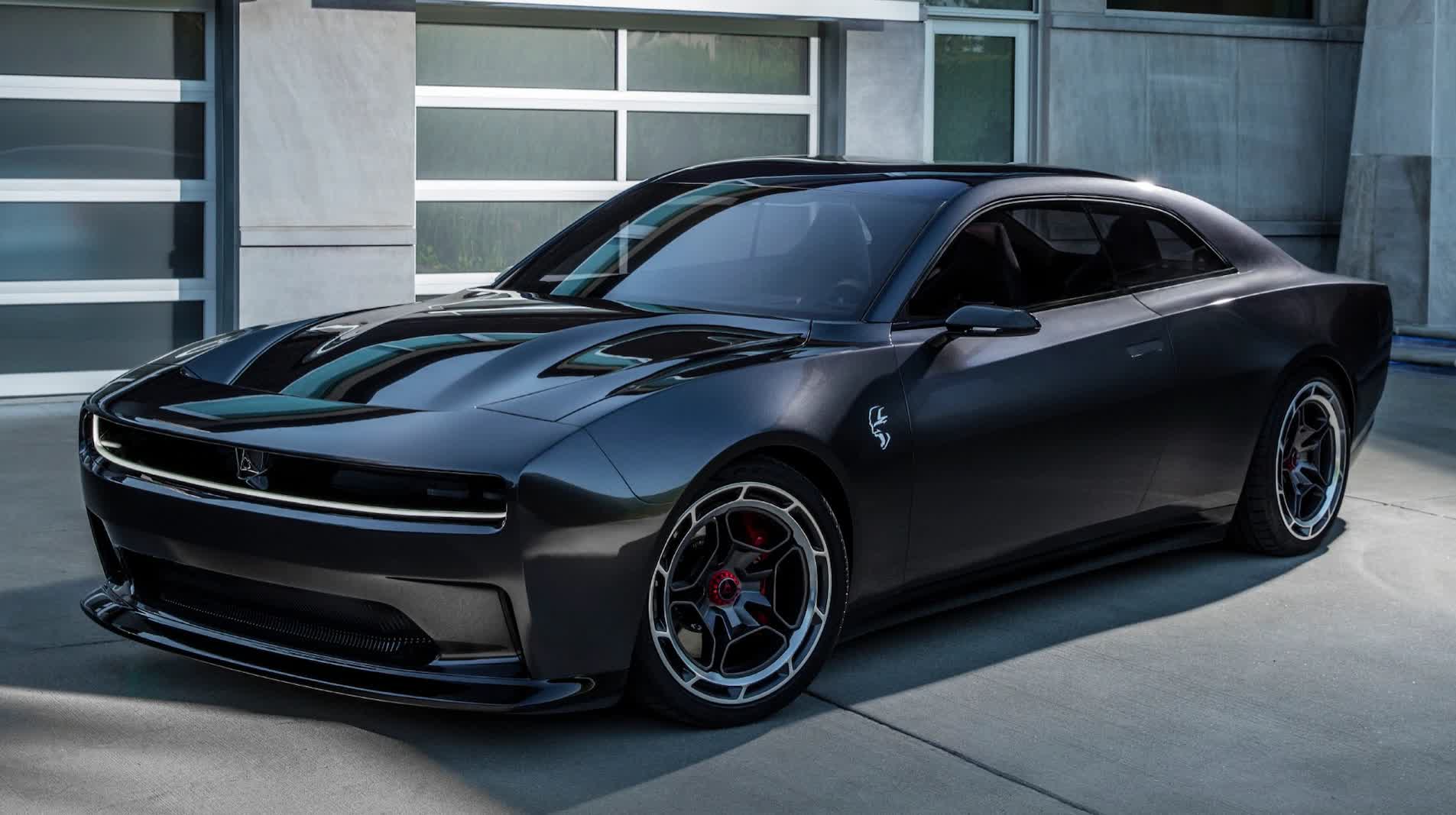 Dodge previews the Charger Daytona SRT Concept, an EV that's clinging to the past