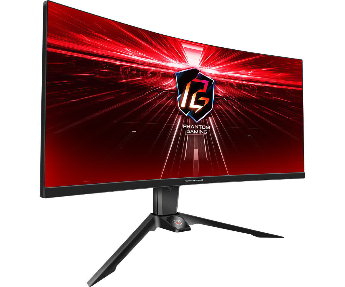 Asrock launches 34-inch curved gaming monitor with built-in Wi-Fi antenna
