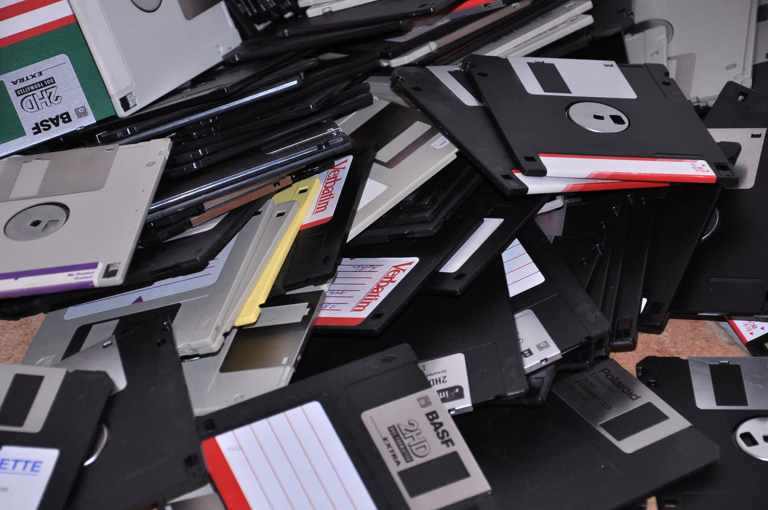 From Chuck E. Cheese to Boeing 747s, the floppy disk lives on