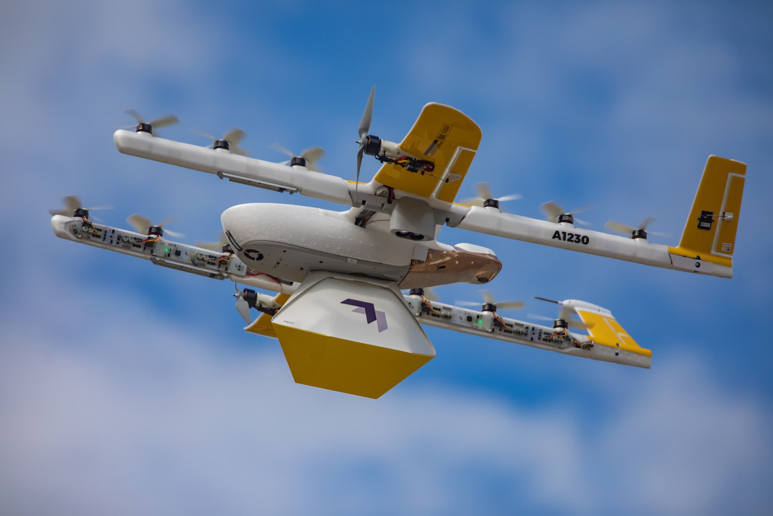 Google lost a food delivery drone when it tried to land on a power line and got incinerated