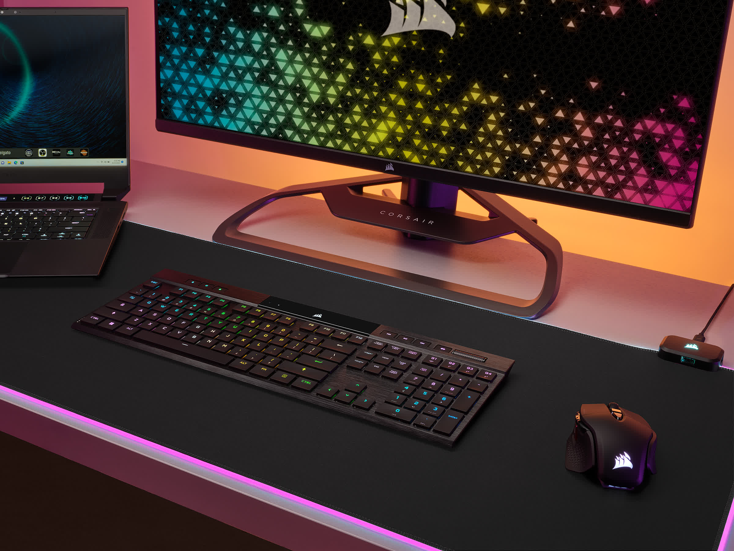 Corsair's K100 Air Wireless mechanical gaming keyboard is its most expensive to date