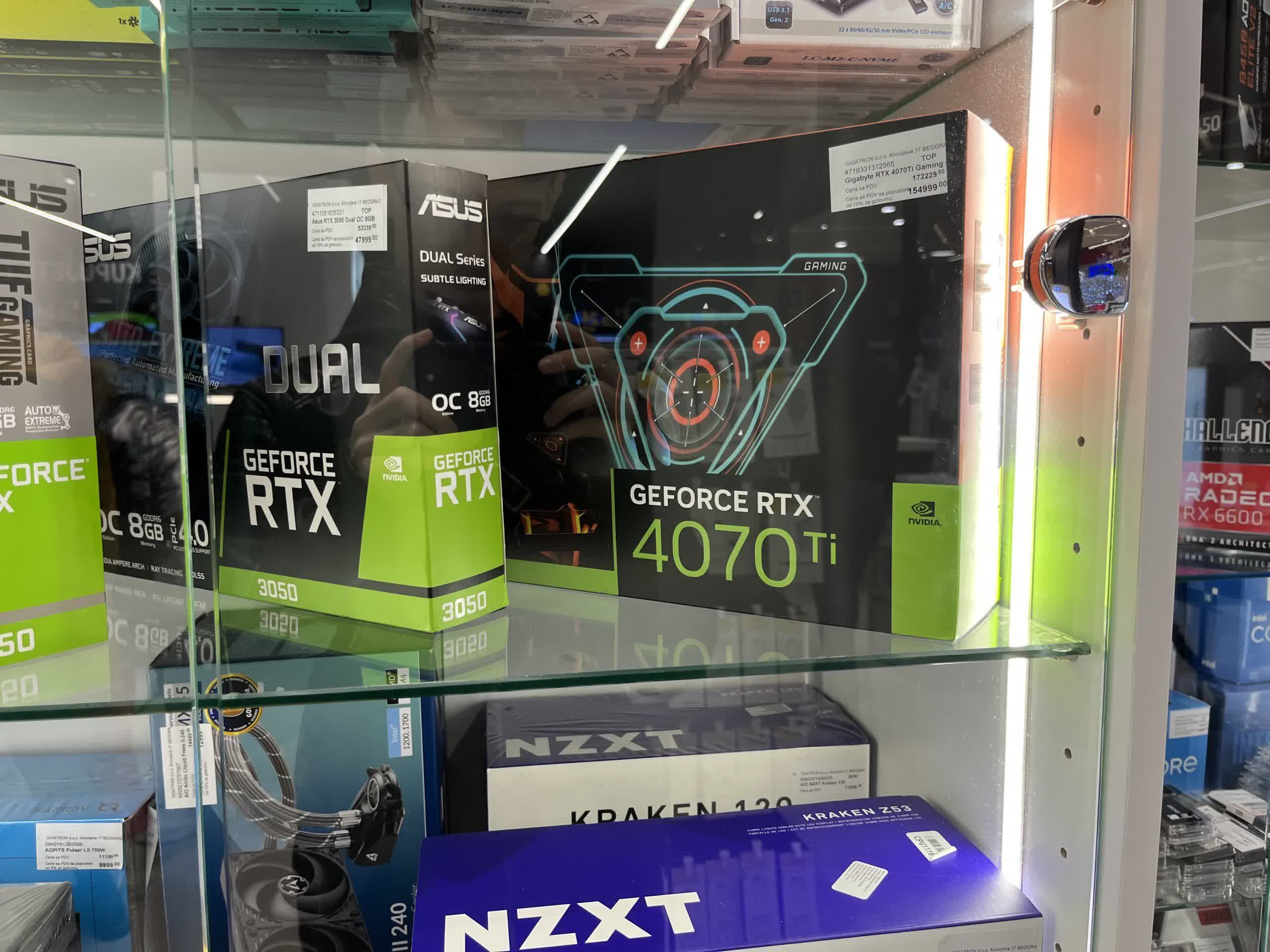 The Nvidia RTX 4070 Ti is now available in Serbia for $1,400