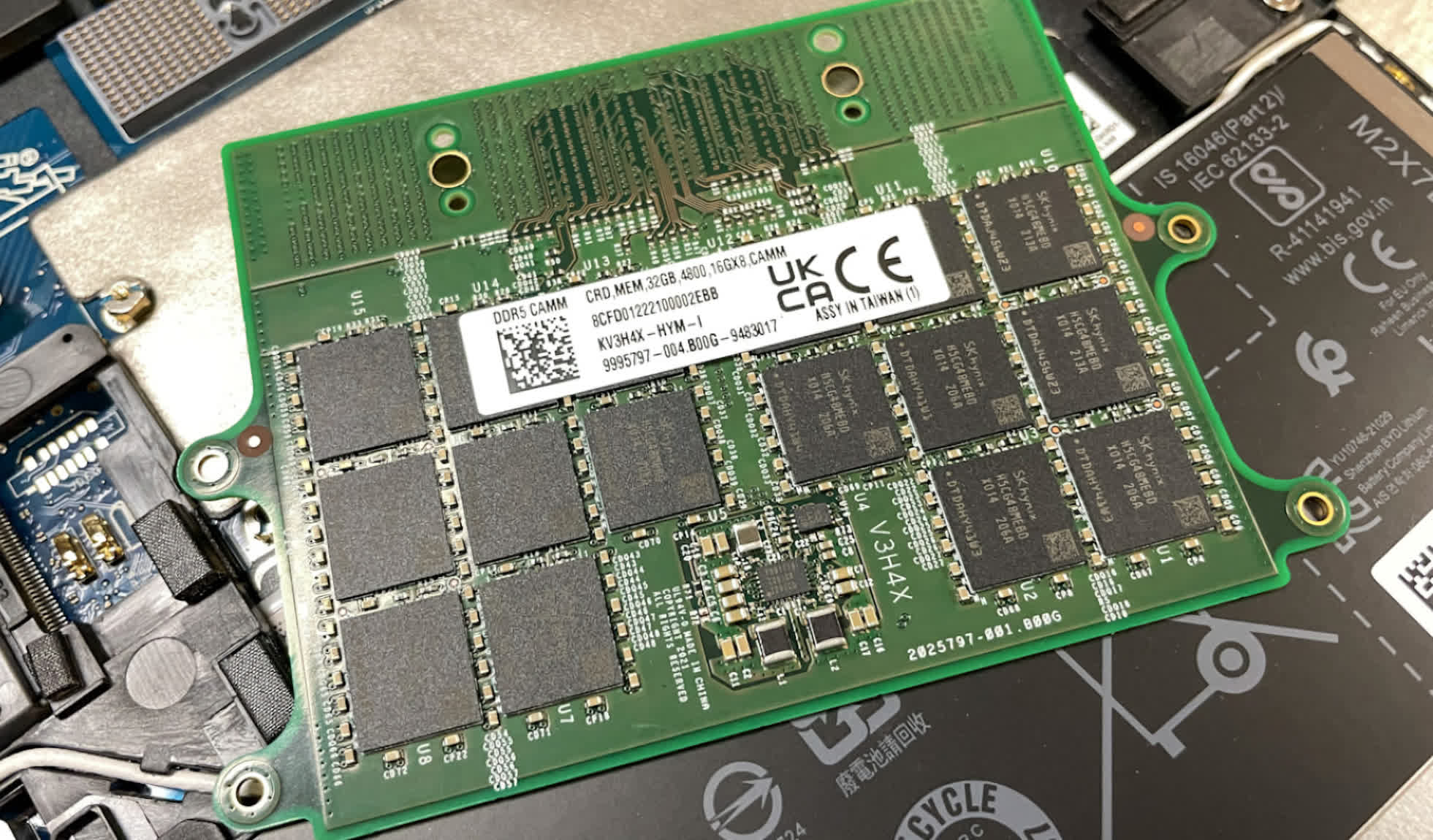 CAMM standard set to replace SO-DIMM for laptop memory