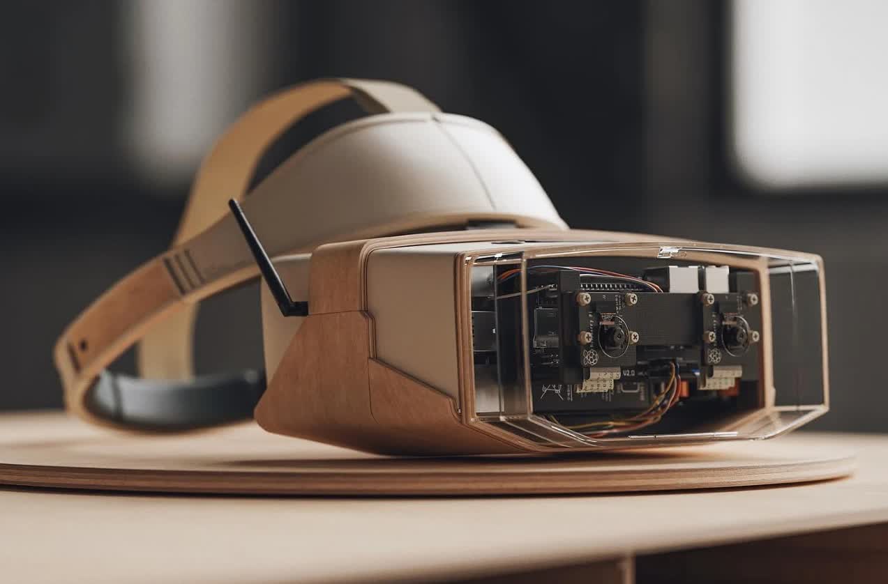 Retro-inspired Raspberry Pi headset reimagines 90s virtual reality