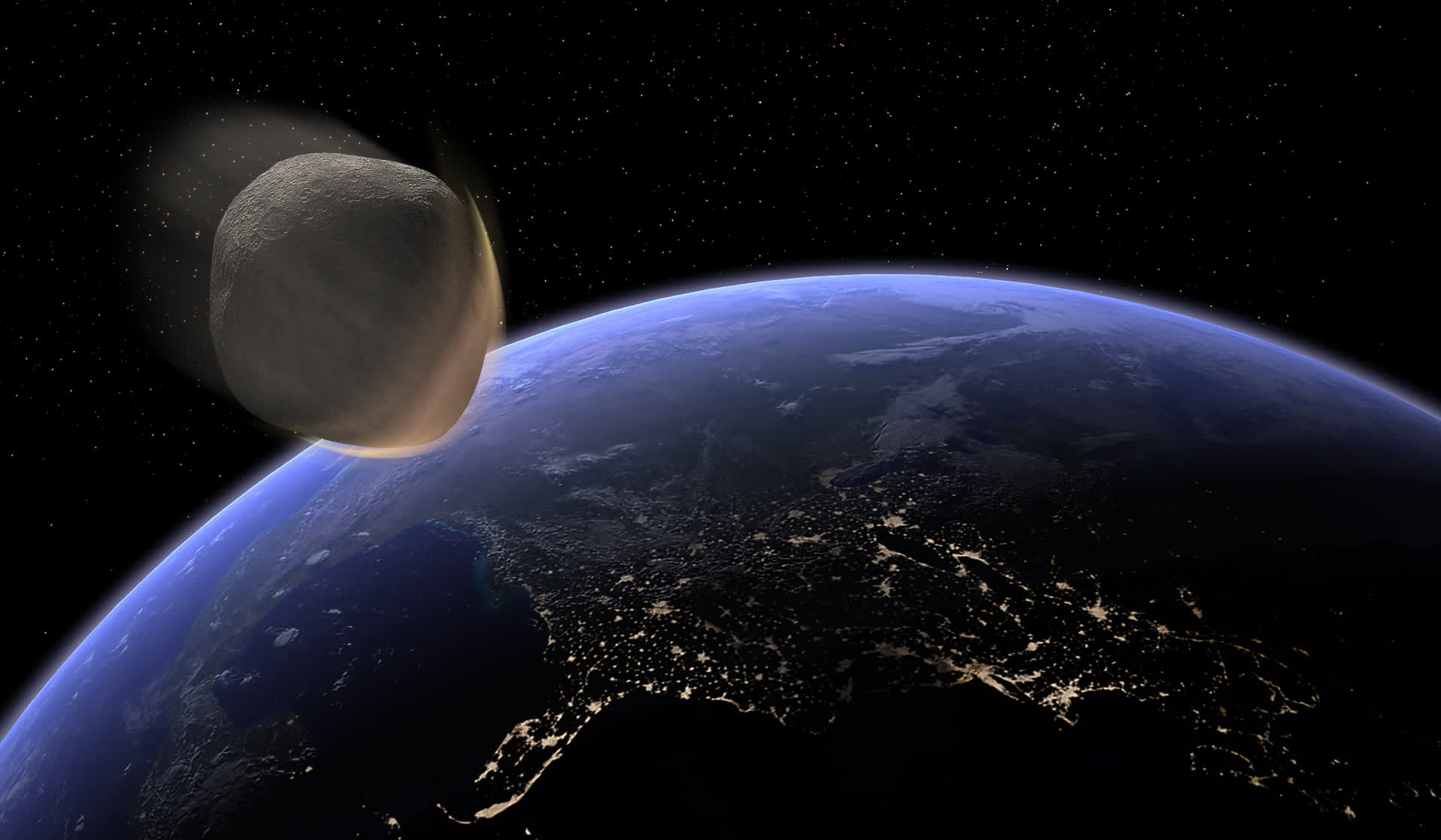 An asteroid came so close to the Earth that its orbit was permanently altered