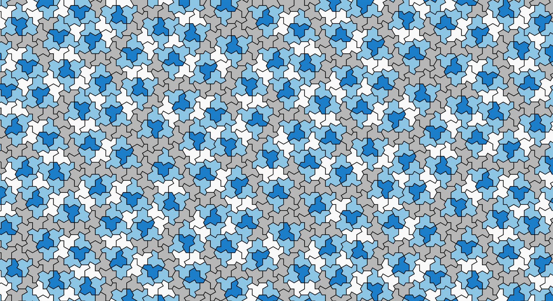 Mathematicians create a non-repeating pattern from a new 13-sided polygon dubbed ‘the hat’