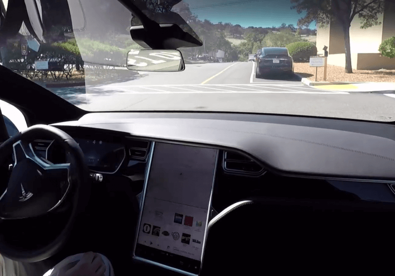 tesla showcases what fully self driving system currently